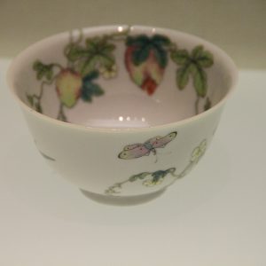 Famille Rose Peony Soup Bowl