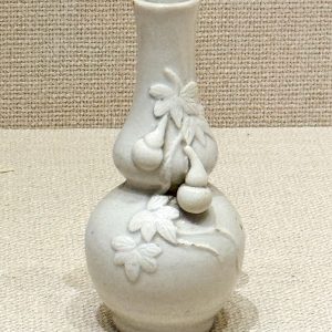 Gourd-Shaped Vase, White Glaze