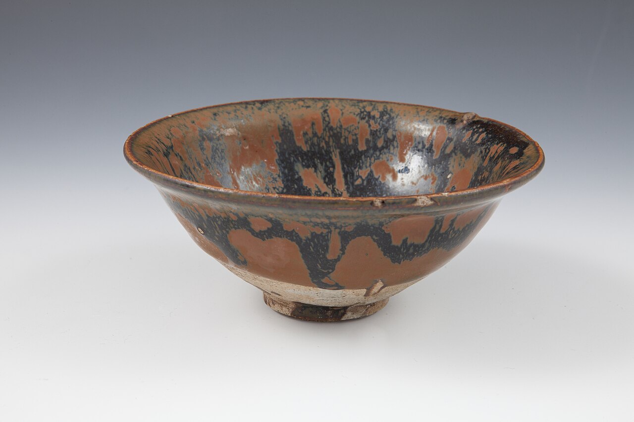 Tenmoku Glaze Coffee Cup & Saucer